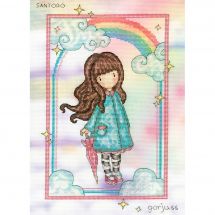 Kit broderie point de croix - Bothy Threads - Arc-en-ciel de voeux