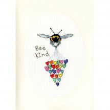 Kit de carte à broder  - Bothy Threads - Gentille abeille 
