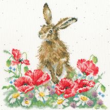 Kit broderie point de croix - Bothy Threads - Champ de fleurs