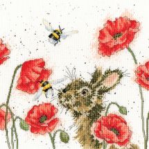 Kit broderie point de croix - Bothy Threads - Les bourdons