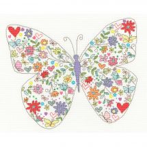 Kit broderie point de croix - Bothy Threads - Adorable papillon
