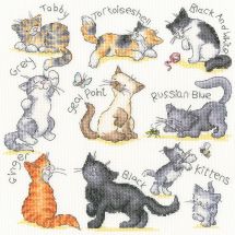Kit broderie point de croix - Bothy Threads - Meow ! 