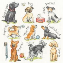 Kit broderie point de croix - Bothy Threads - Woof !