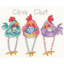 Kit broderie point de croix - Bothy Threads - Discussion de poules