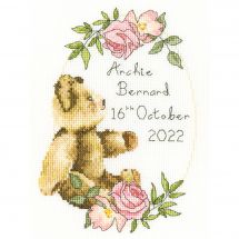 Kit broderie point de croix - Bothy Threads - Teddy l'ours