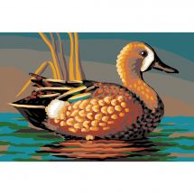 Support carton broderie Diamant - Collection d'Art - Canard 