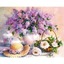 Kit de broderie Diamant - Collection d'Art - Lilas