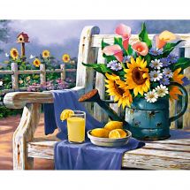 Kit de broderie Diamant - Collection d'Art - Récolte dans le jardin