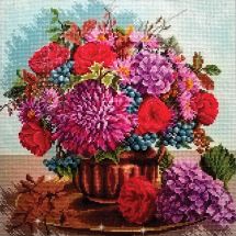 Kit de broderie Diamant - Collection d'Art - Bouquet d'Automne