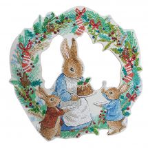 Kit de broderie Diamant - Crystal Art D.I.Y - Le pudding de Pierre Lapin