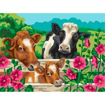 Canevas Pénélope  - Collection d'Art - Les vaches