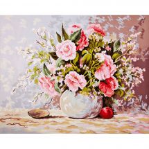 Canevas Pénélope  - Collection d'Art - Bouquet de roses