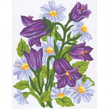 Canevas Pénélope  - Collection d'Art - Clochettes violettes
