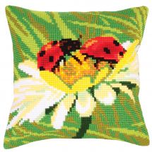 Kit de coussin gros trous - Collection d'Art - Coccinelles sur camomille