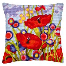 Kit de coussin gros trous - Collection d'Art - Coquelicots rouges I