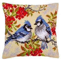 Kit de coussin gros trous - Collection d'Art - Geais bleus