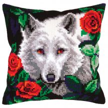 Kit de coussin gros trous - Collection d'Art - Loup blanc