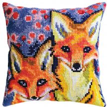 Kit de coussin canevas - Collection d'Art - Renardeaux