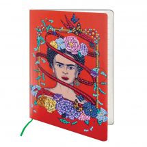 Carnet broderie Diamant - Crystal Art D.I.Y - Agenda Frida Kahlo