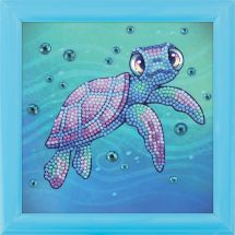 Kit de broderie Diamant sur cadre - Crystal Art D.I.Y - Tortue de mer