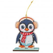 Figurine à diamanter - Crystal Art D.I.Y - Pingouin de Noël