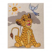 Kit de broderie Diamant enfant - Crystal Art D.I.Y - Simba