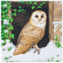 Kit de broderie Diamant sur châssis - Crystal Art D.I.Y - Chouette des neiges