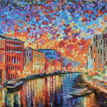 Kit de broderie Diamant sur châssis - Crystal Art D.I.Y - Grand canal de Venise