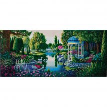 Kit de broderie Diamant sur châssis - Crystal Art D.I.Y - Jardin secret