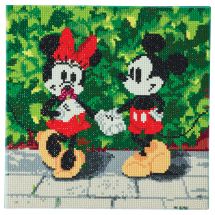 Kit de broderie Diamant sur châssis - Crystal Art D.I.Y - Minnie et Mickey