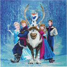 Kit de broderie Diamant sur châssis - Crystal Art D.I.Y - Les amis de la Reine des Neiges