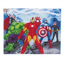 Kit de broderie Diamant sur châssis - Crystal Art D.I.Y - Avengers