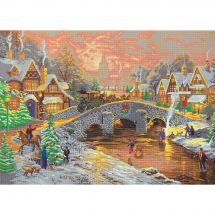 Kit de broderie Diamant sur châssis - Crystal Art D.I.Y - Esprit de Noël