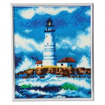 Kit de broderie Diamant sur cadre - Crystal Art D.I.Y - Le phare