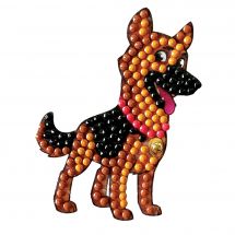 Sticker broderie Diamant - Crystal Art D.I.Y - Autocollant - Chien