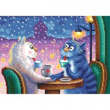 Kit de broderie Diamant - Collection d'Art - Dîner romantique