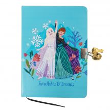 Carnet broderie Diamant - Crystal Art D.I.Y - Journal secret -  Elsa et Anna