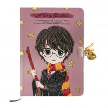 Carnet broderie Diamant - Crystal Art D.I.Y - Journal secret - Harry Potter
