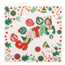 Carte broderie Diamant - Crystal Art D.I.Y - Buddy l'Elfe