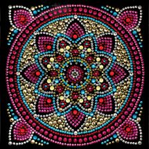 Carte broderie Diamant - Crystal Art D.I.Y - Mandala