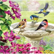 Carte broderie Diamant - Crystal Art D.I.Y - Oiseaux