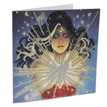 Carte broderie Diamant - Crystal Art D.I.Y - Wonder Woman