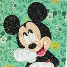 Carte broderie Diamant - Crystal Art D.I.Y - Joyeux Mickey