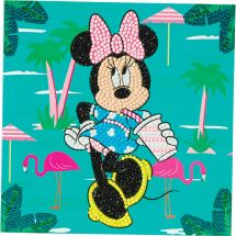 Carte broderie Diamant - Crystal Art D.I.Y - Minnie en vacances