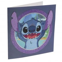 Carte broderie Diamant - Crystal Art D.I.Y - Stitch