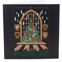 Carte broderie Diamant - Crystal Art D.I.Y - La grande salle