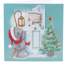 Carte broderie Diamant - Crystal Art D.I.Y - Joyeux Noël !