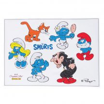Sticker broderie Diamant - Crystal Art D.I.Y - Autocollants Schtroumpfs 