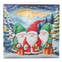 Carte broderie Diamant - Crystal Art D.I.Y - Amis du Grand Nord