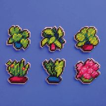 Kit de magnet à broder - Canevas Fatal - Plantes